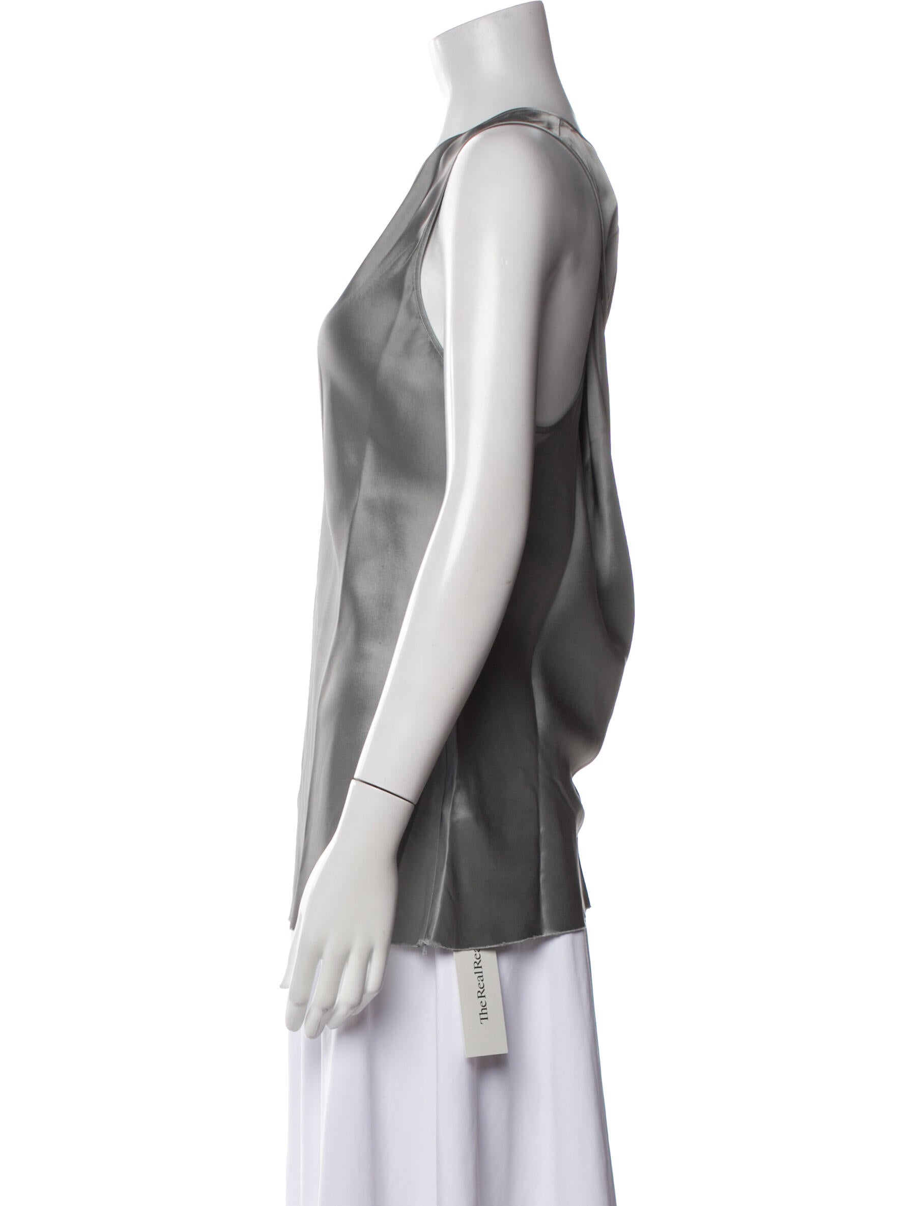 Helmut Lang Scoop Neck Sleeveless Top